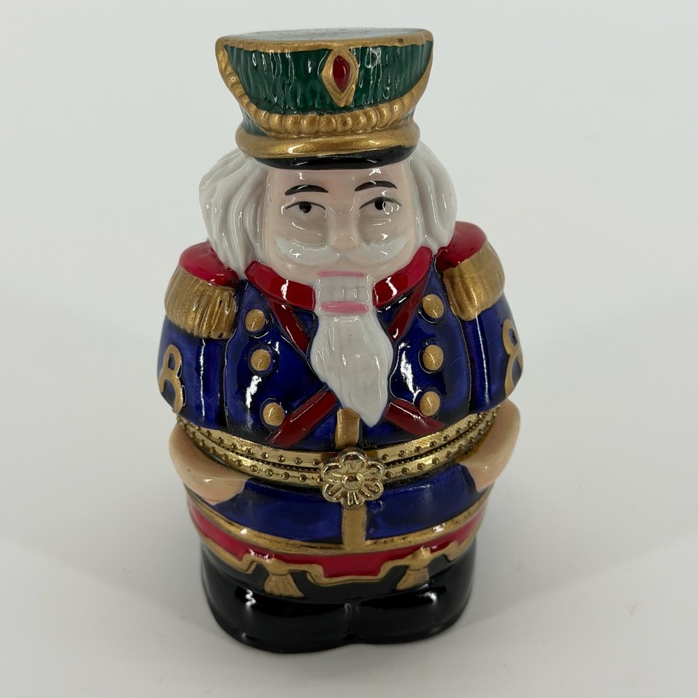 Vtg Mr Christmas Nutcracker Hinged Animated Music Box Dancing Couples Working